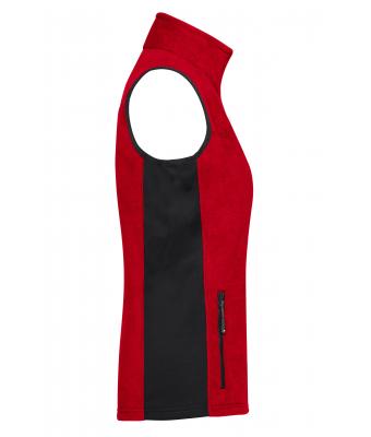 Ladies Ladies' Workwear Fleece Vest - STRONG - Red/black 8502