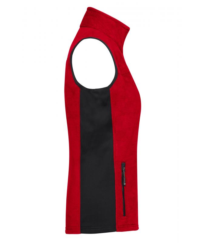 Ladies Ladies' Workwear Fleece Vest - STRONG - Red/black 8502