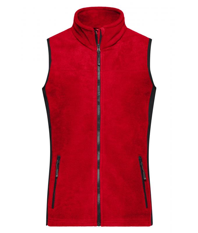 Ladies Ladies' Workwear Fleece Vest - STRONG - Red/black 8502