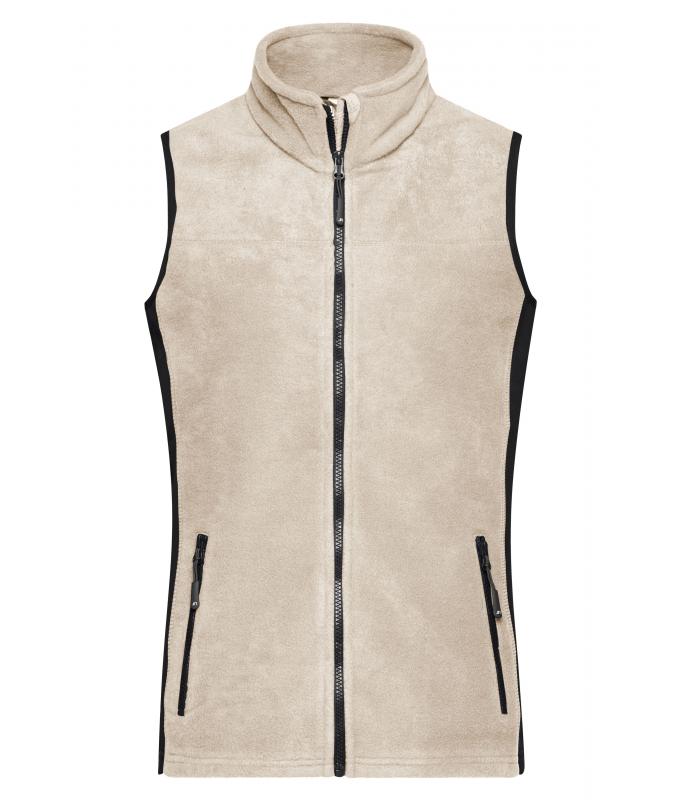 Ladies Ladies' Workwear Fleece Vest - STRONG - Stone/black 8502
