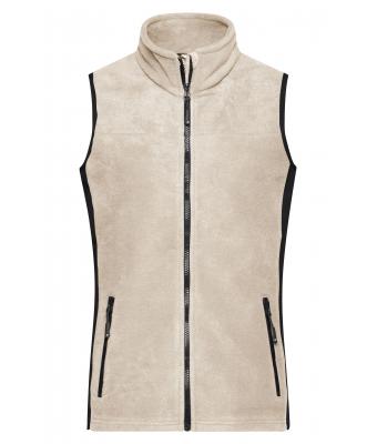 Damen Ladies' Workwear Fleece Vest - STRONG - Stone/black 8502
