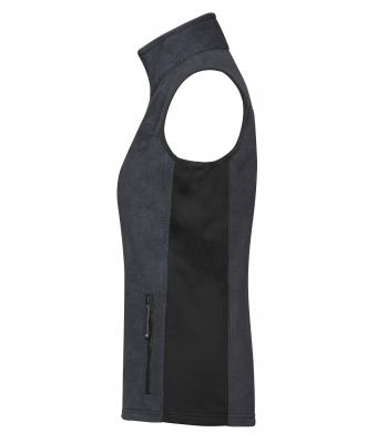 Damen Ladies' Workwear Fleece Vest - STRONG - Carbon/black 8502