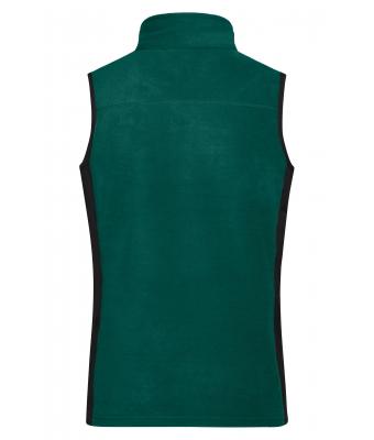 Damen Ladies' Workwear Fleece Vest - STRONG - Dark-green/black 8502