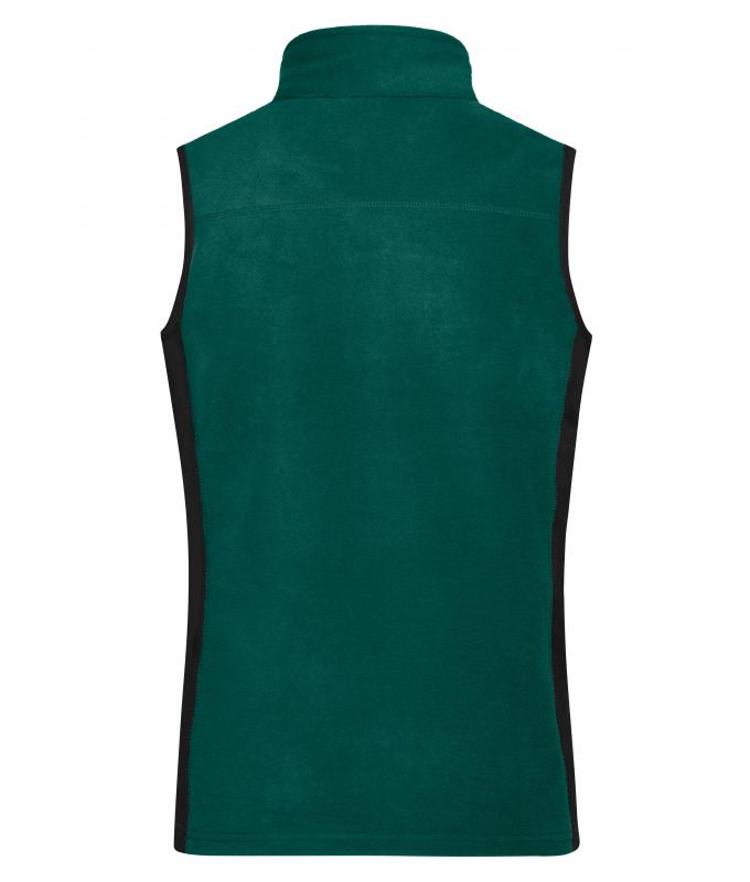 Damen Ladies' Workwear Fleece Vest - STRONG - Dark-green/black 8502