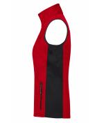 Damen Ladies' Workwear Fleece Vest - STRONG - Red/black 8502