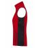 Damen Ladies' Workwear Fleece Vest - STRONG - Red/black 8502