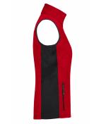 Damen Ladies' Workwear Fleece Vest - STRONG - Red/black 8502