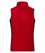 Damen Ladies' Workwear Fleece Vest - STRONG - Red/black 8502