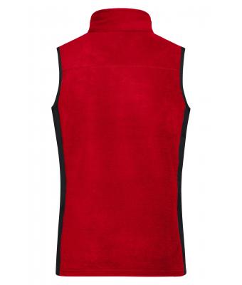 Damen Ladies' Workwear Fleece Vest - STRONG - Red/black 8502