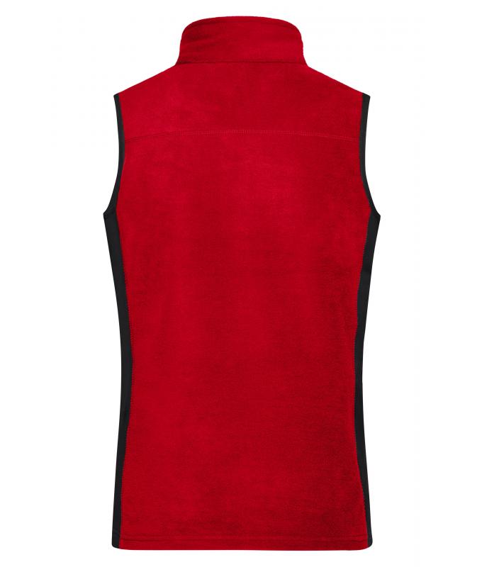 Damen Ladies' Workwear Fleece Vest - STRONG - Red/black 8502