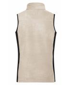 Damen Ladies' Workwear Fleece Vest - STRONG - Stone/black 8502