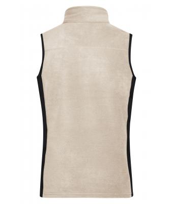 Damen Ladies' Workwear Fleece Vest - STRONG - Stone/black 8502