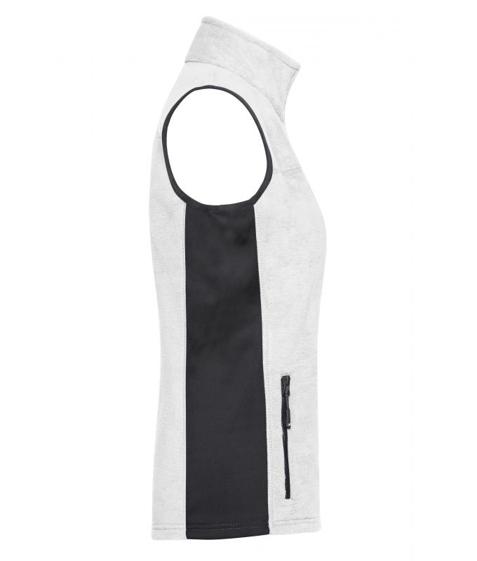 Damen Ladies' Workwear Fleece Vest - STRONG - White/carbon 8502