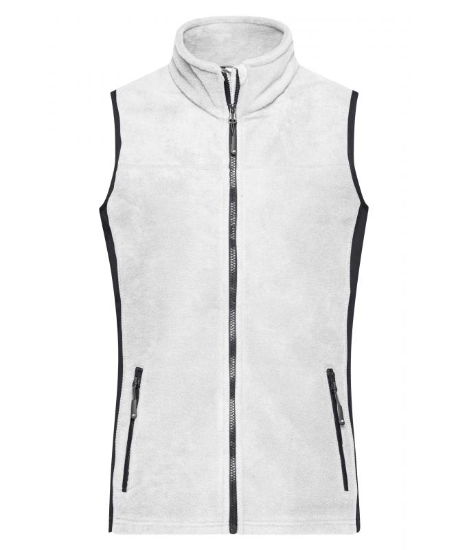Damen Ladies' Workwear Fleece Vest - STRONG - White/carbon 8502