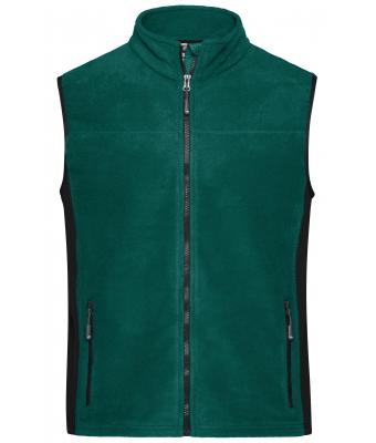 Men Men's Workwear Fleece Vest - STRONG - Dark-green/black 8503