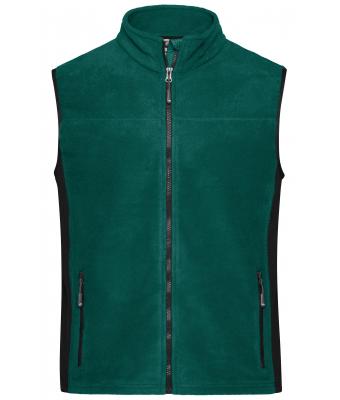 Herren Men's Workwear Fleece Vest - STRONG - Dark-green/black 8503