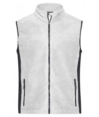 Men Men's Workwear Fleece Vest - STRONG - White/carbon 8503