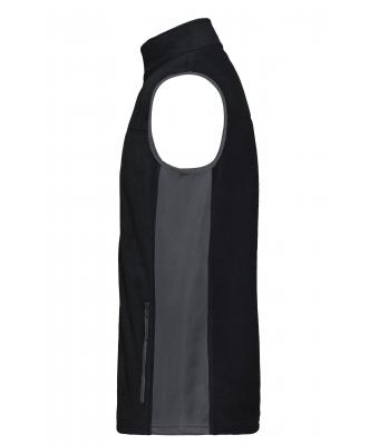 Unisex Workwear Fleece Vest - STRONG - Black/carbon 8503