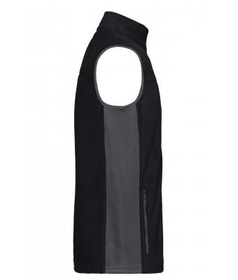 Unisex Workwear Fleece Vest - STRONG - Black/carbon 8503