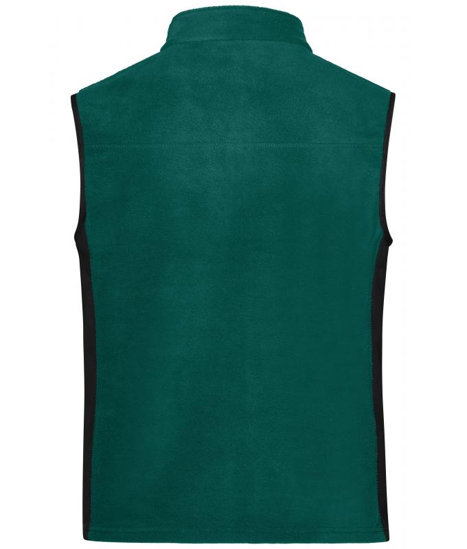 Unisex Workwear Fleece Vest - STRONG - Dark-green/black 8503