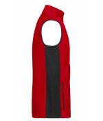 Unisex Workwear Fleece Vest - STRONG - Red/black 8503