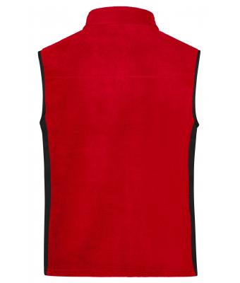 Unisex Workwear Fleece Vest - STRONG - Red/black 8503