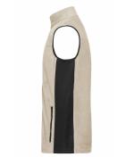 Unisex Workwear Fleece Vest - STRONG - Stone/black 8503