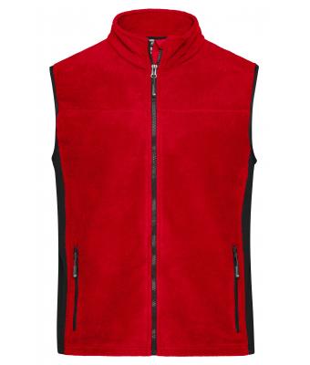 Unisex Workwear Fleece Vest - STRONG - Red/black 8503