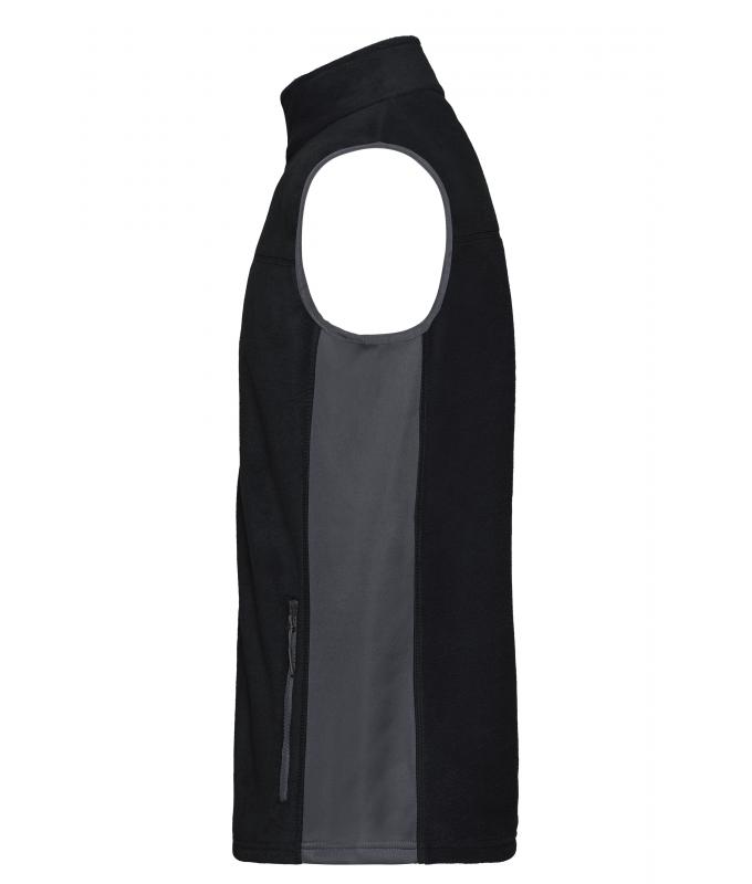 Unisex Workwear Fleece Vest - STRONG - Black/carbon 8503