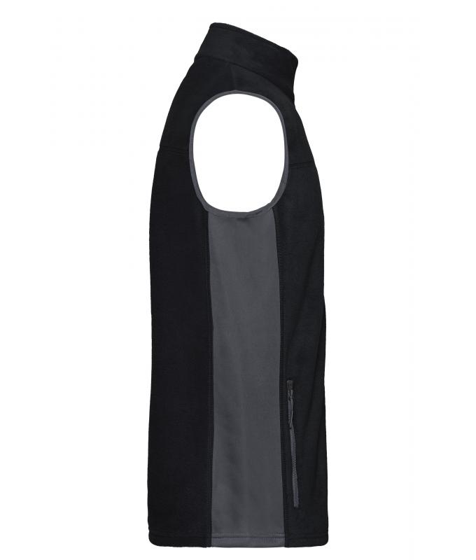 Unisex Workwear Fleece Vest - STRONG - Black/carbon 8503