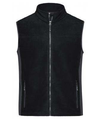 Unisex Workwear Fleece Vest - STRONG - Black/carbon 8503