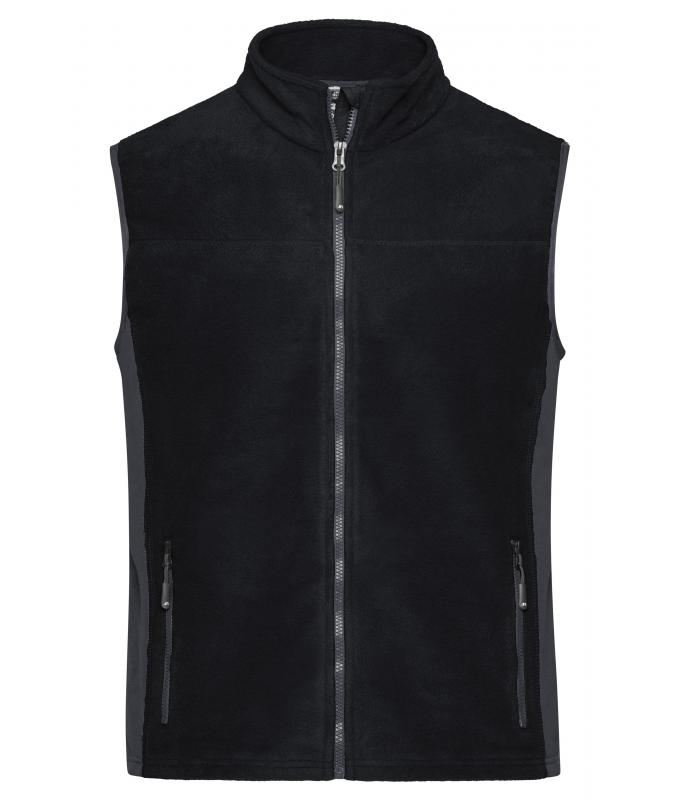 Unisex Workwear Fleece Vest - STRONG - Black/carbon 8503