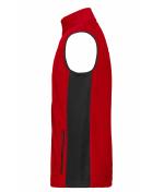 Unisex Workwear Fleece Vest - STRONG - Red/black 8503