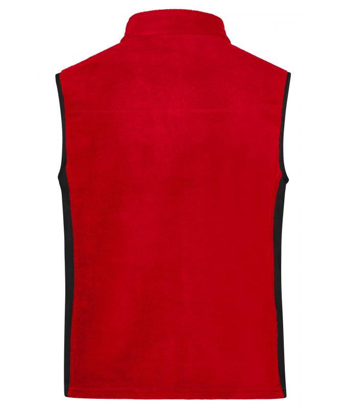 Unisex Workwear Fleece Vest - STRONG - Red/black 8503