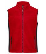 Unisex Workwear Fleece Vest - STRONG - Red/black 8503
