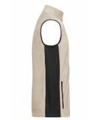Unisex Workwear Fleece Vest - STRONG - Stone/black 8503