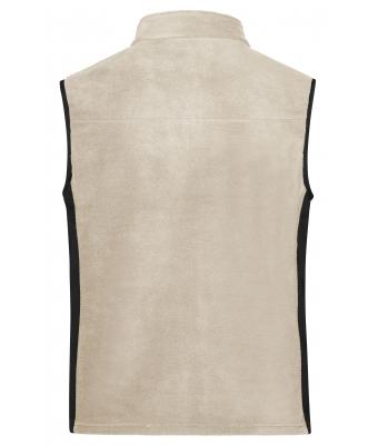 Unisex Workwear Fleece Vest - STRONG - Stone/black 8503
