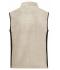 Unisex Workwear Fleece Vest - STRONG - Stone/black 8503