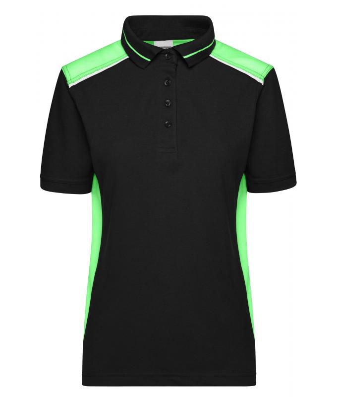 Ladies Ladies' Workwear Polo - COLOR - Black/lime-green 8532