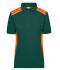 Ladies Ladies' Workwear Polo - COLOR - Dark-green/orange 8532