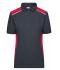 Damen Ladies' Workwear Polo - COLOR - Carbon/red 8532