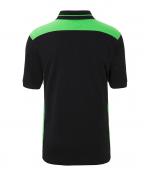 Men Men's Workwear Polo - COLOR - Black/lime-green 8533