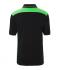 Men Men's Workwear Polo - COLOR - Black/lime-green 8533