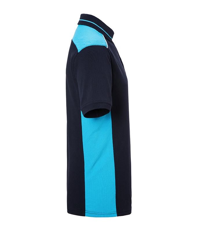 Men Men's Workwear Polo - COLOR - Navy/turquoise 8533