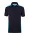 Men Men's Workwear Polo - COLOR - Navy/turquoise 8533