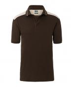 Herren Men's Workwear Polo - COLOR - Brown/stone 8533