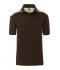 Herren Men's Workwear Polo - COLOR - Brown/stone 8533