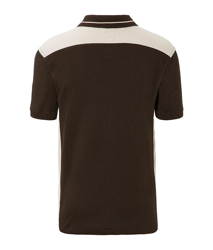 Men Men's Workwear Polo - COLOR - Brown/stone 8533