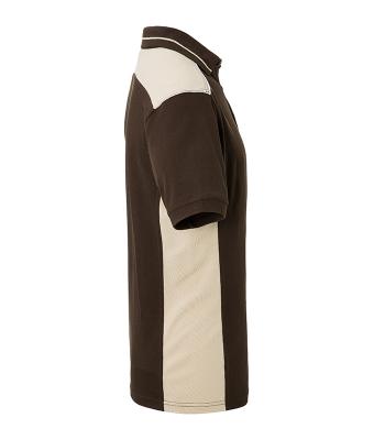 Men Men's Workwear Polo - COLOR - Brown/stone 8533