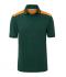 Men Men's Workwear Polo - COLOR - Dark-green/orange 8533